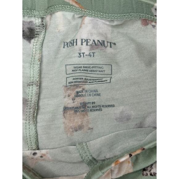 Posh Peanut Bamboo Puppies 2pc Pant Pajama Set Green 3T-4T Whimsygoth Cottage - Picture 8 of 9